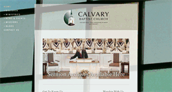 Desktop Screenshot of calvarybaptistchurch.com